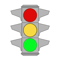 Quando il semaforo emette luce verde nella nostra direzione (fig. 154)