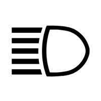 Simbolo dei proiettori di profondità (abbaglianti) 