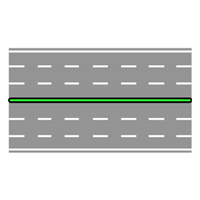 Uso delle corsie in una strada divisa in due carreggiate separate (2)